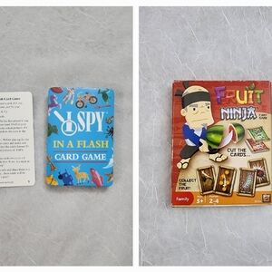 I Spy In A Flash Card Game - Blue and Fruit Ninja Card Game - Multicolor